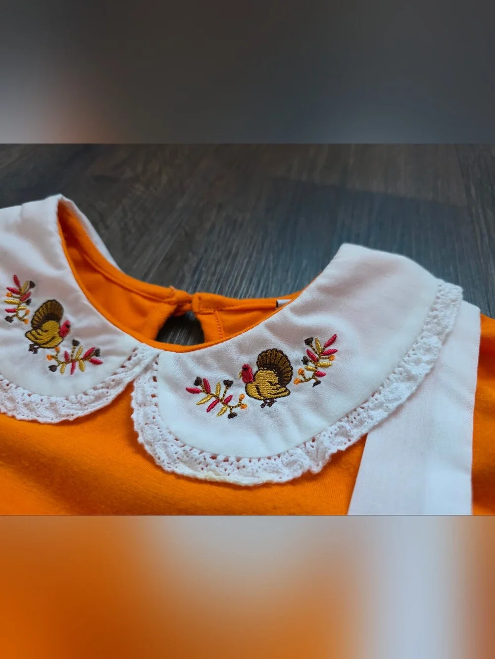 Fall Thanksgiving turkey pumpkin skirtall 2-pc outfit